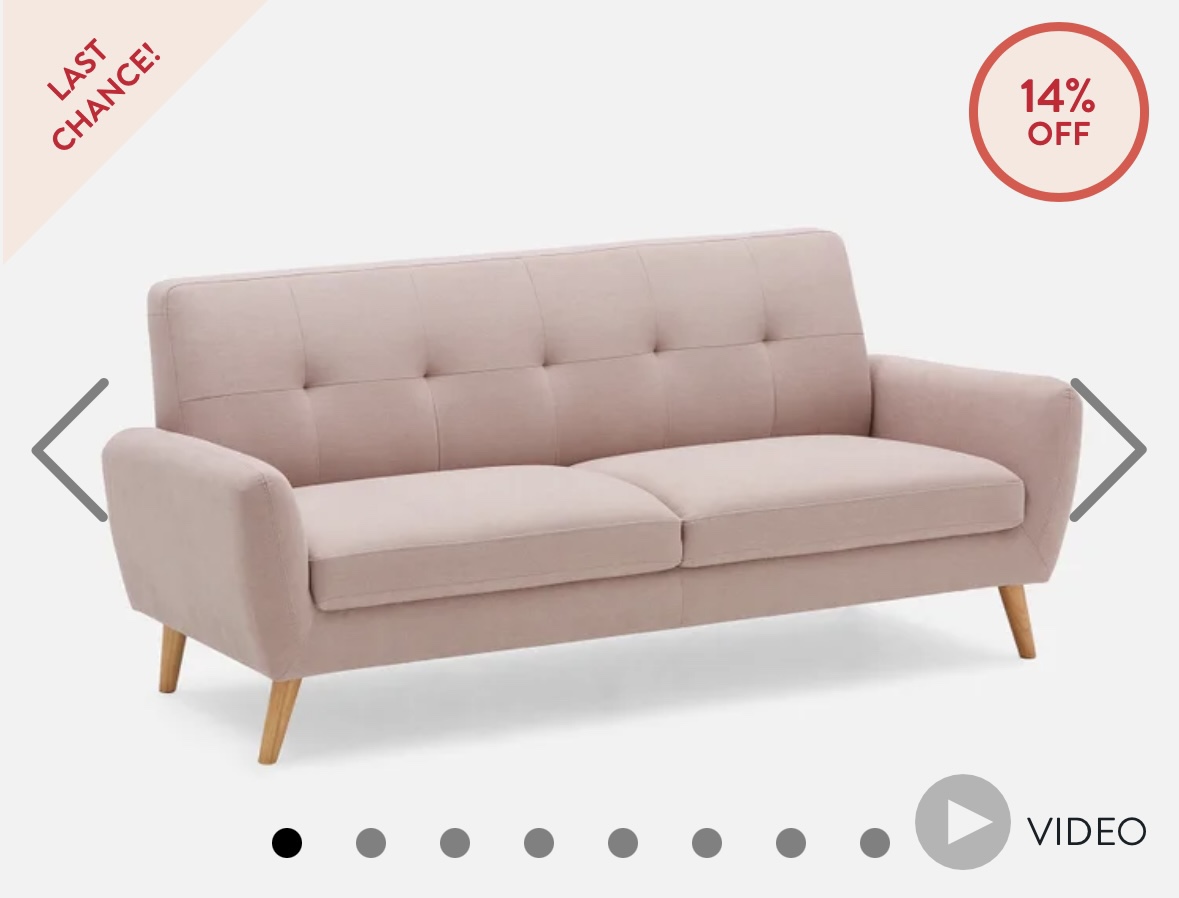 Tufted 3-Seater Sofa