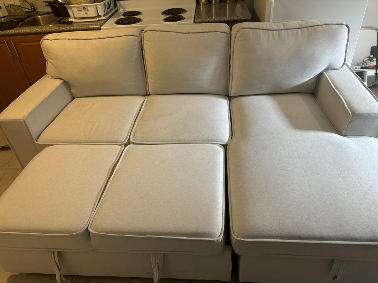 Structube- Sectional sofa-bed with storage - photo 2