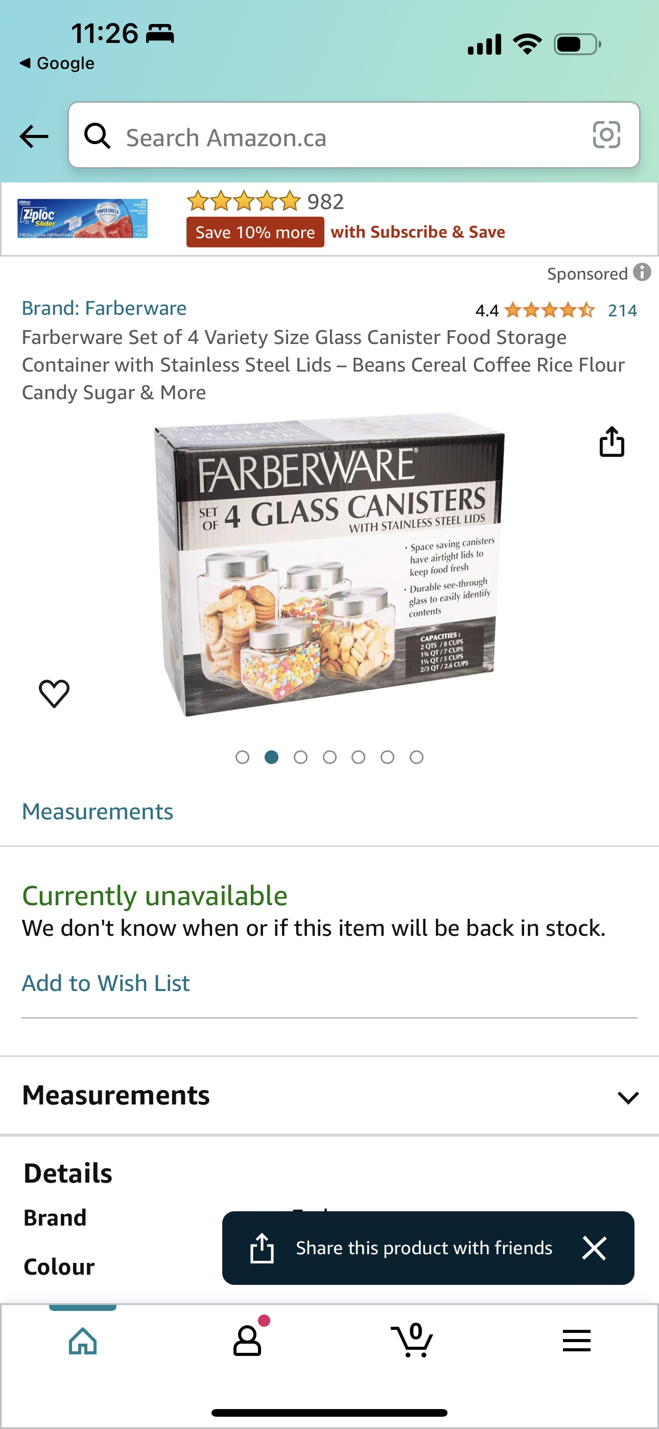 4 Glass Canister - photo 3