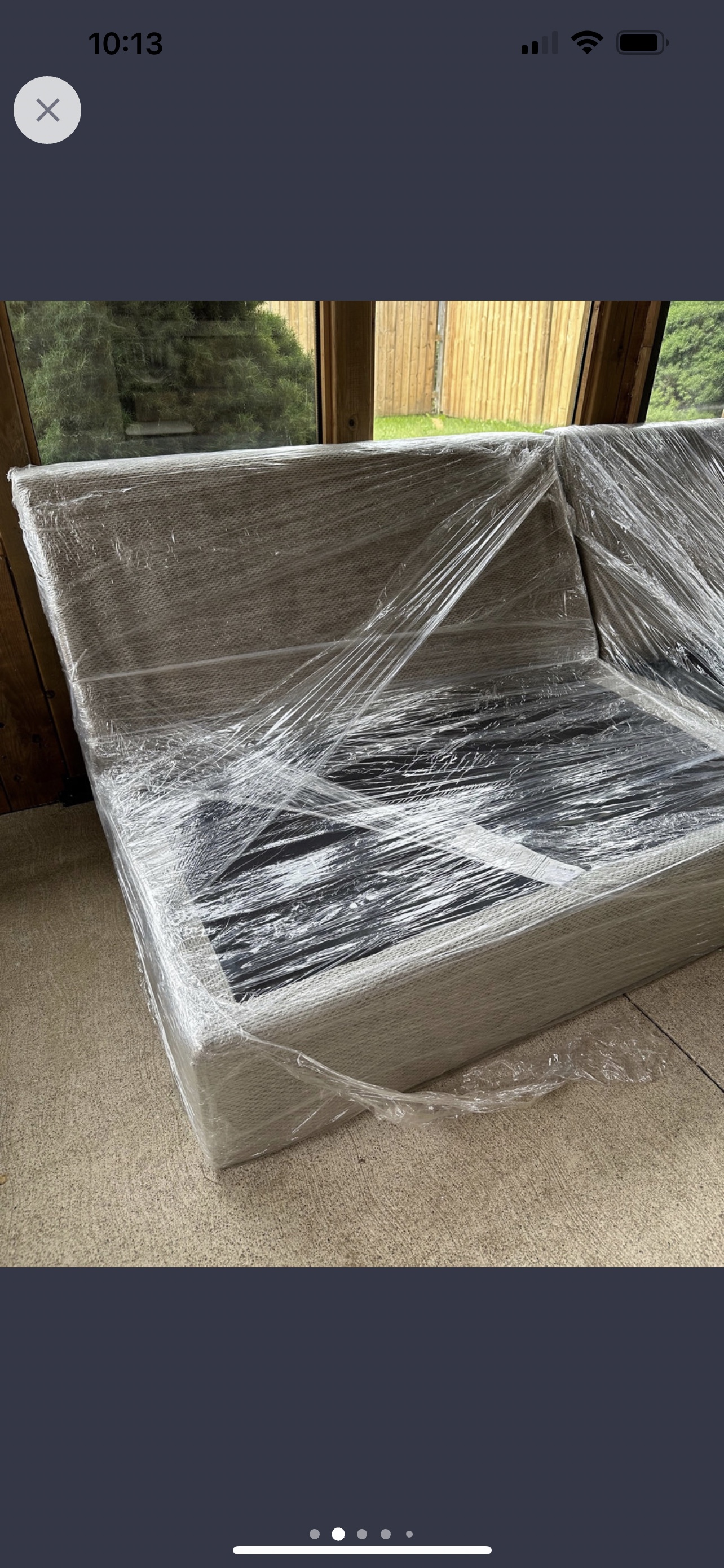 Six seater sectional couch with cushions - photo 2