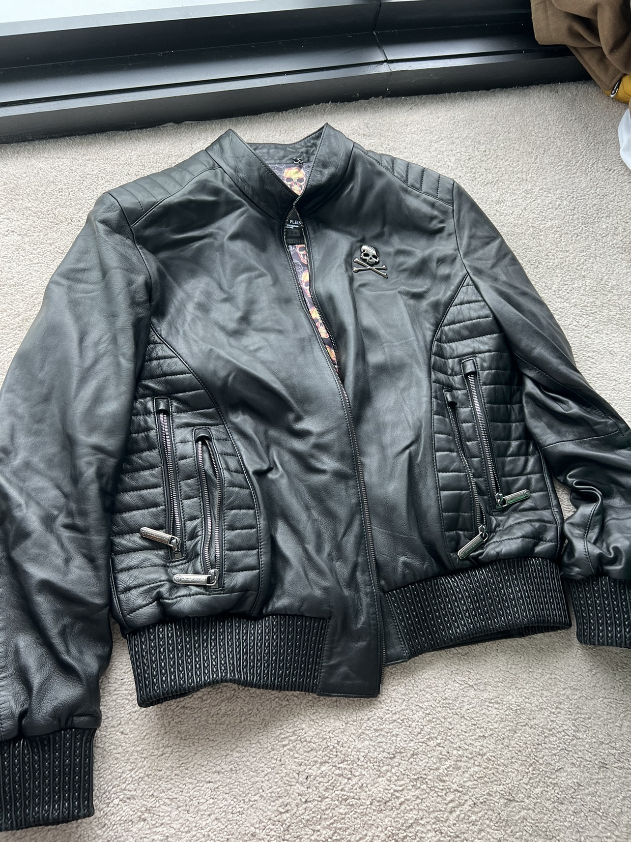 Black Leather Jacket size L