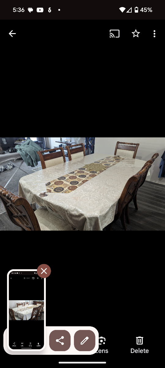 Dinnig table set
