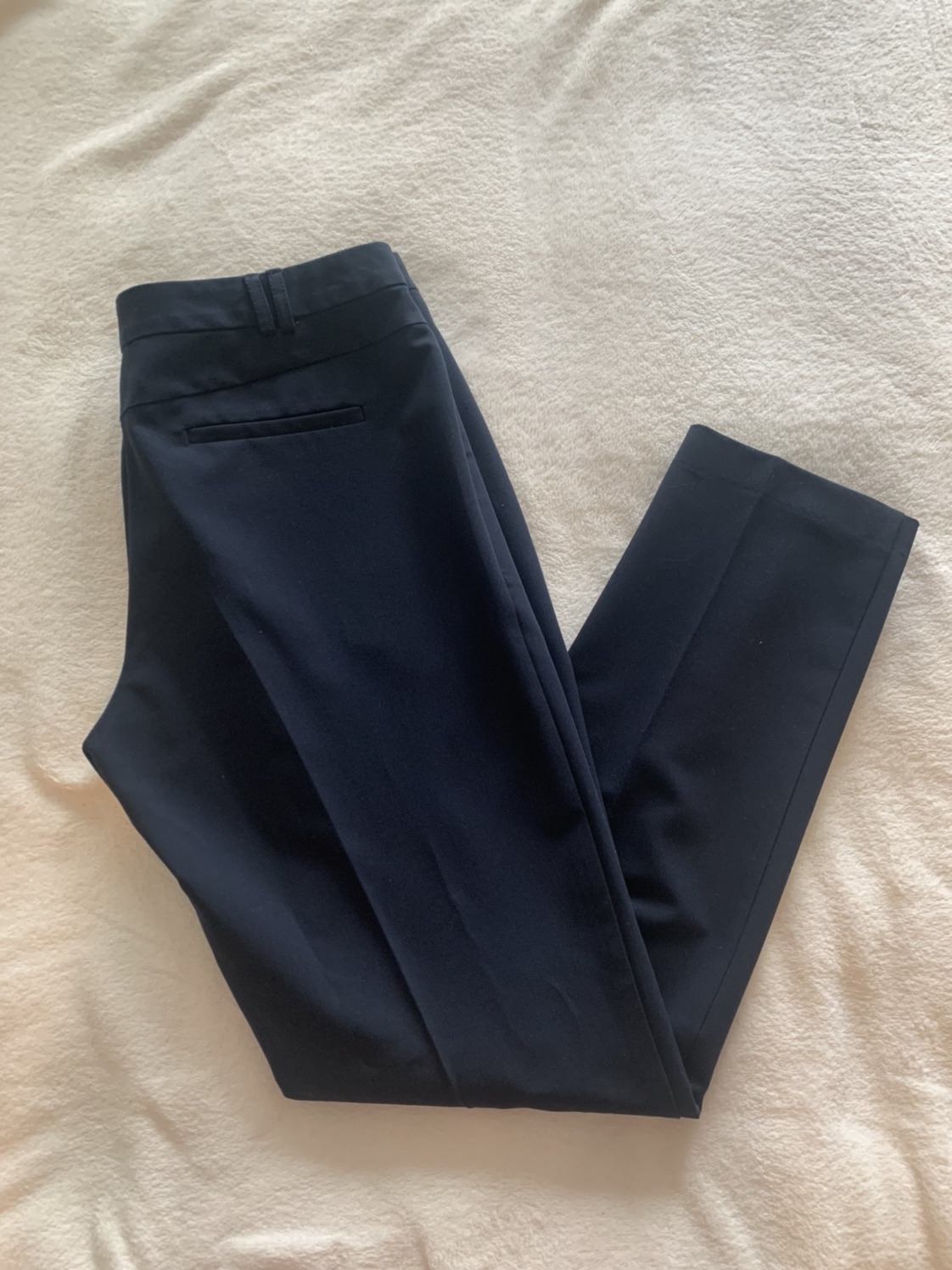 Navy pencil straight dress pants image indicator(2)