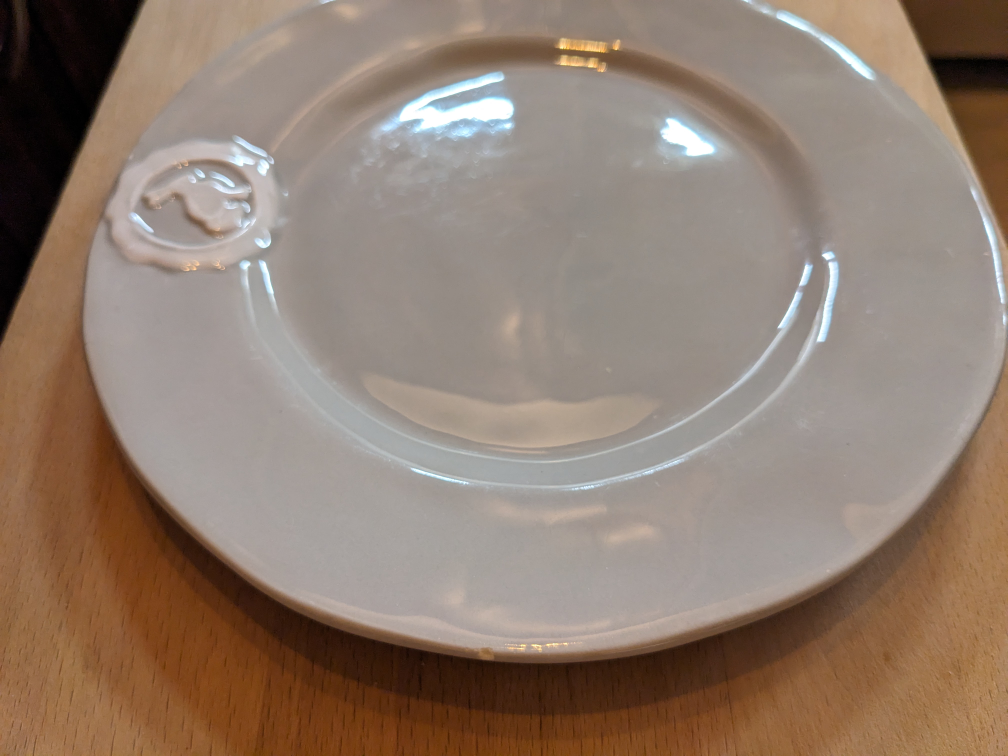 Anthropologie Rabbit dinner & side plate set of 2 image indicator(5)