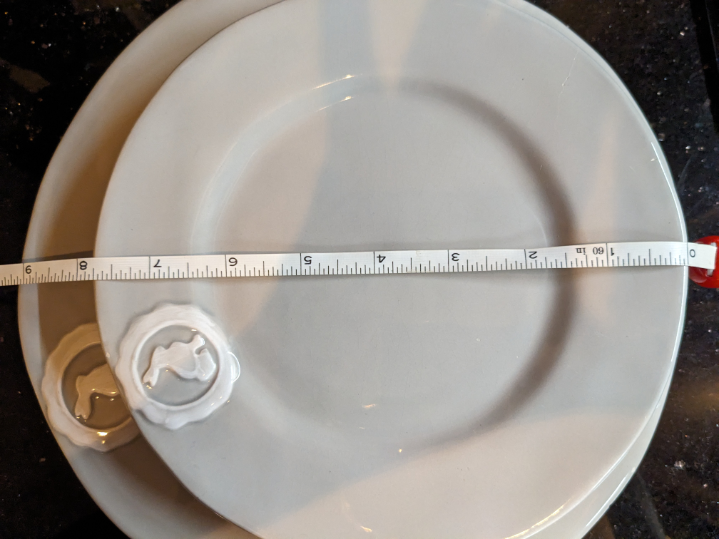 Anthropologie Rabbit dinner & side plate set of 2 image indicator(9)