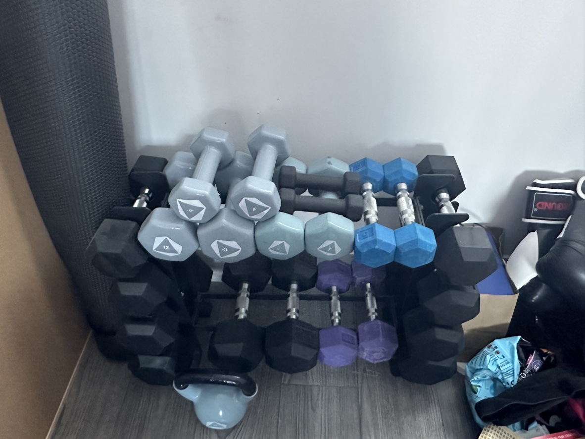 Dumbbell set and rack - photo 5