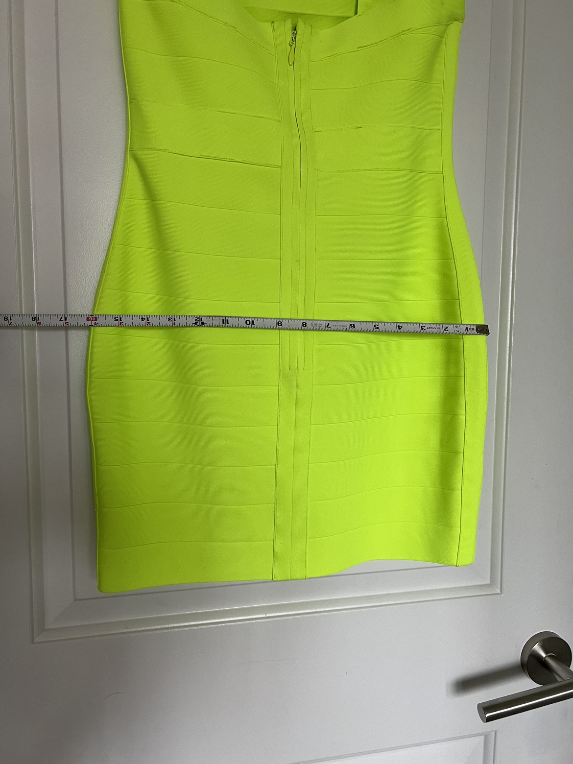 Neon yellow bandage dress Susan Monaco image indicator(3)
