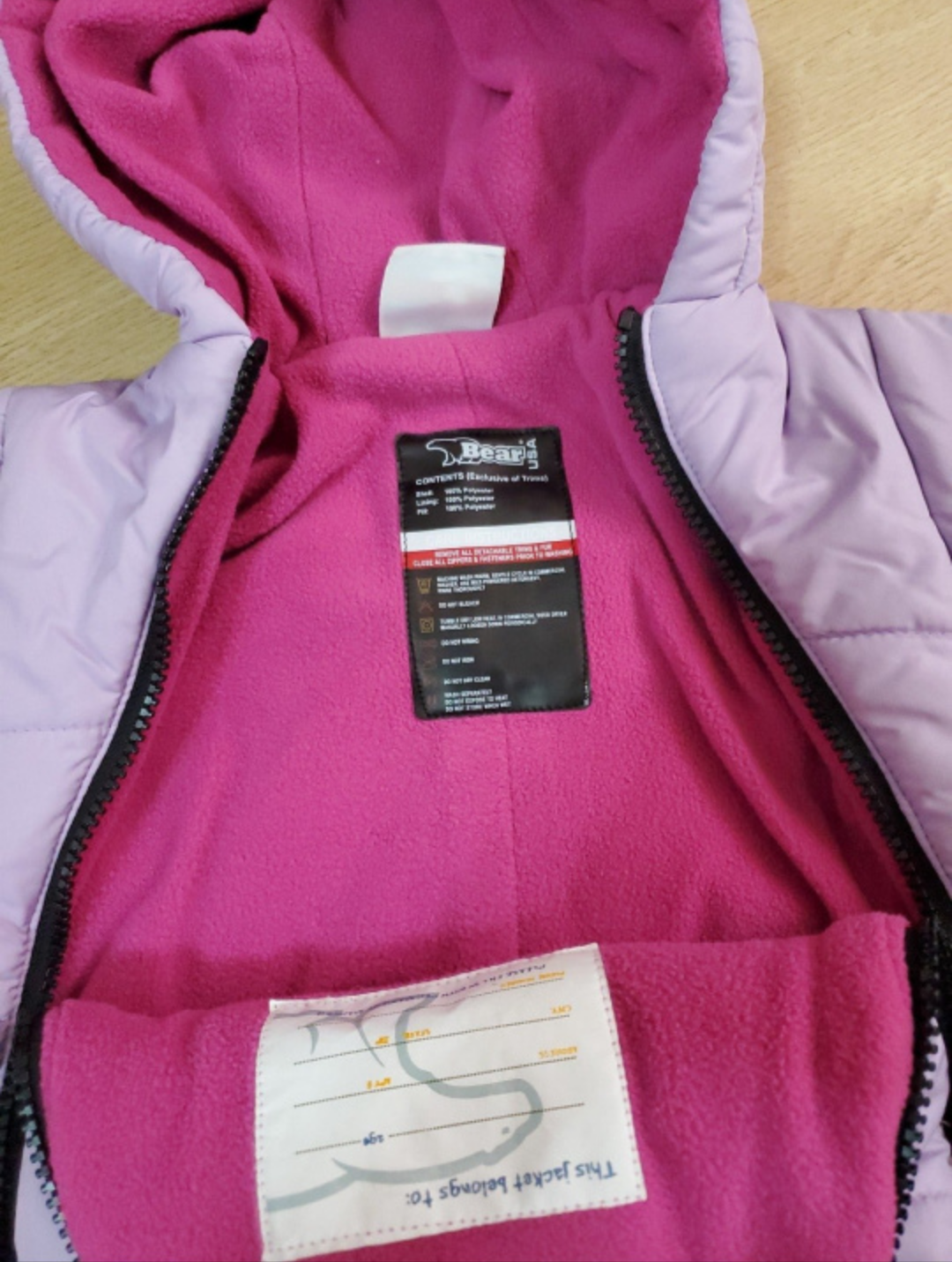 Baby girl snowsuit jacket image indicator(3)