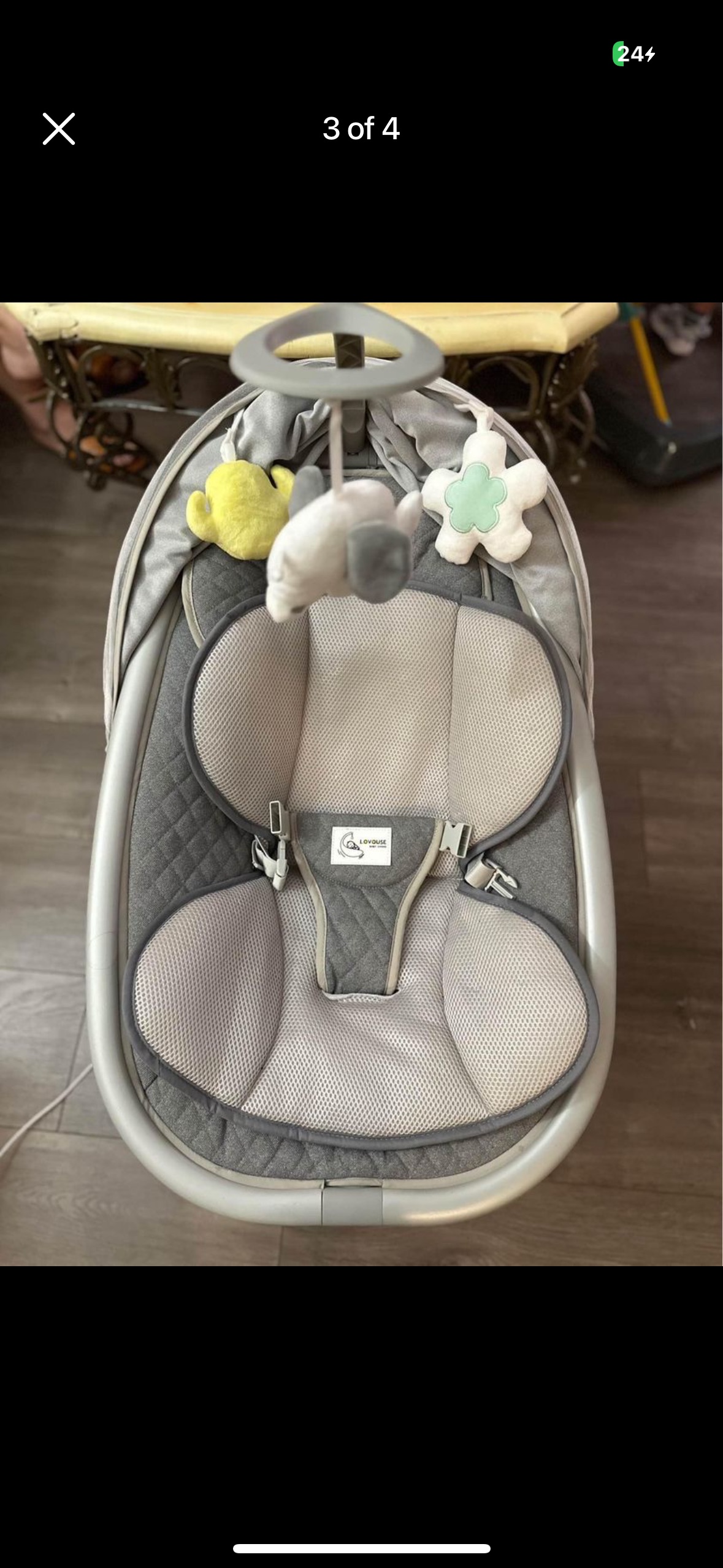Lovouse Electric Portable Baby Swing - photo 4