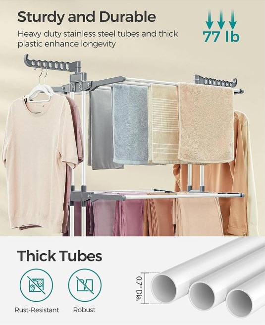 Foldable Laundry Laundry Rack - photo 2