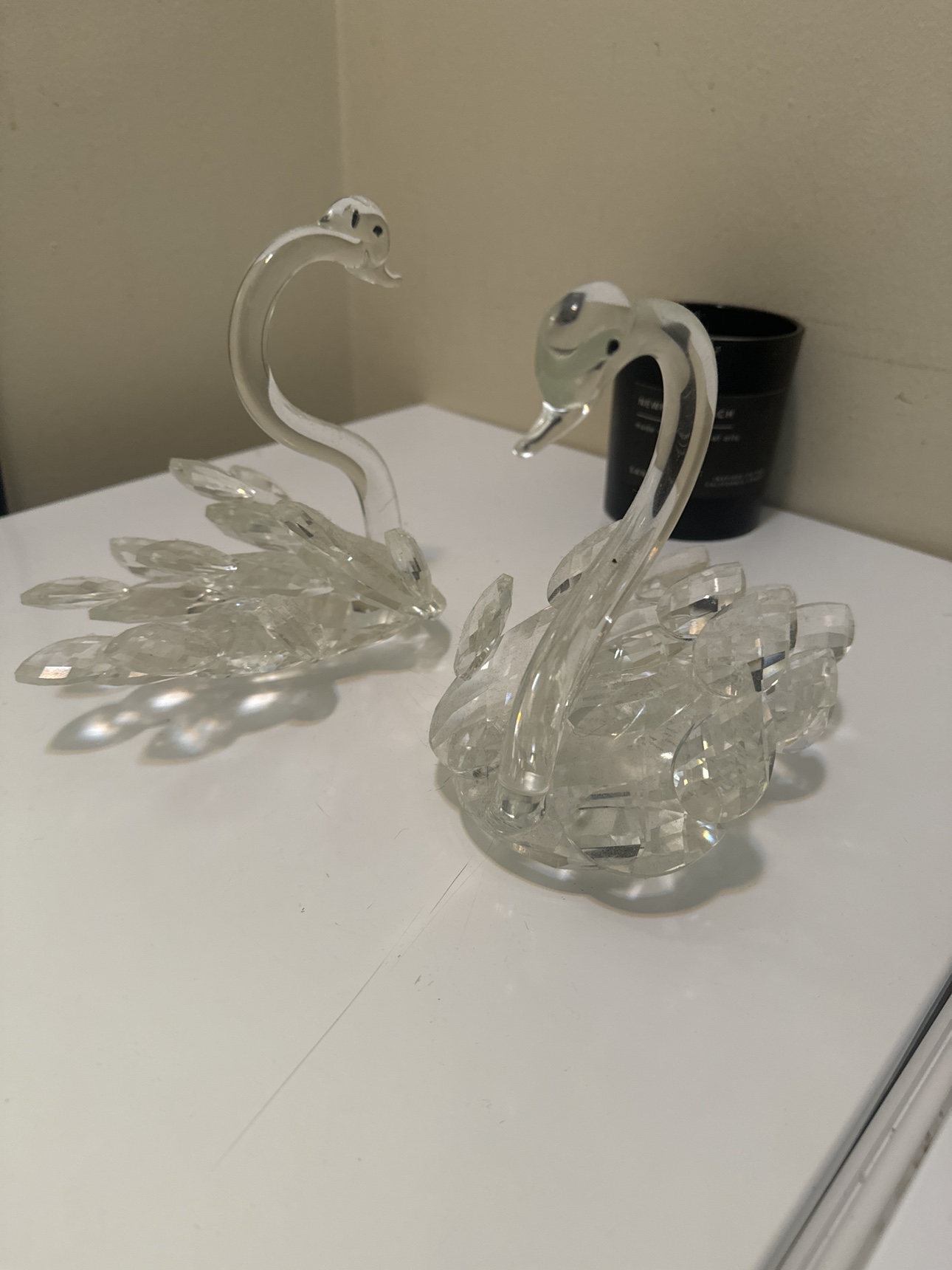 Glass dove decoration