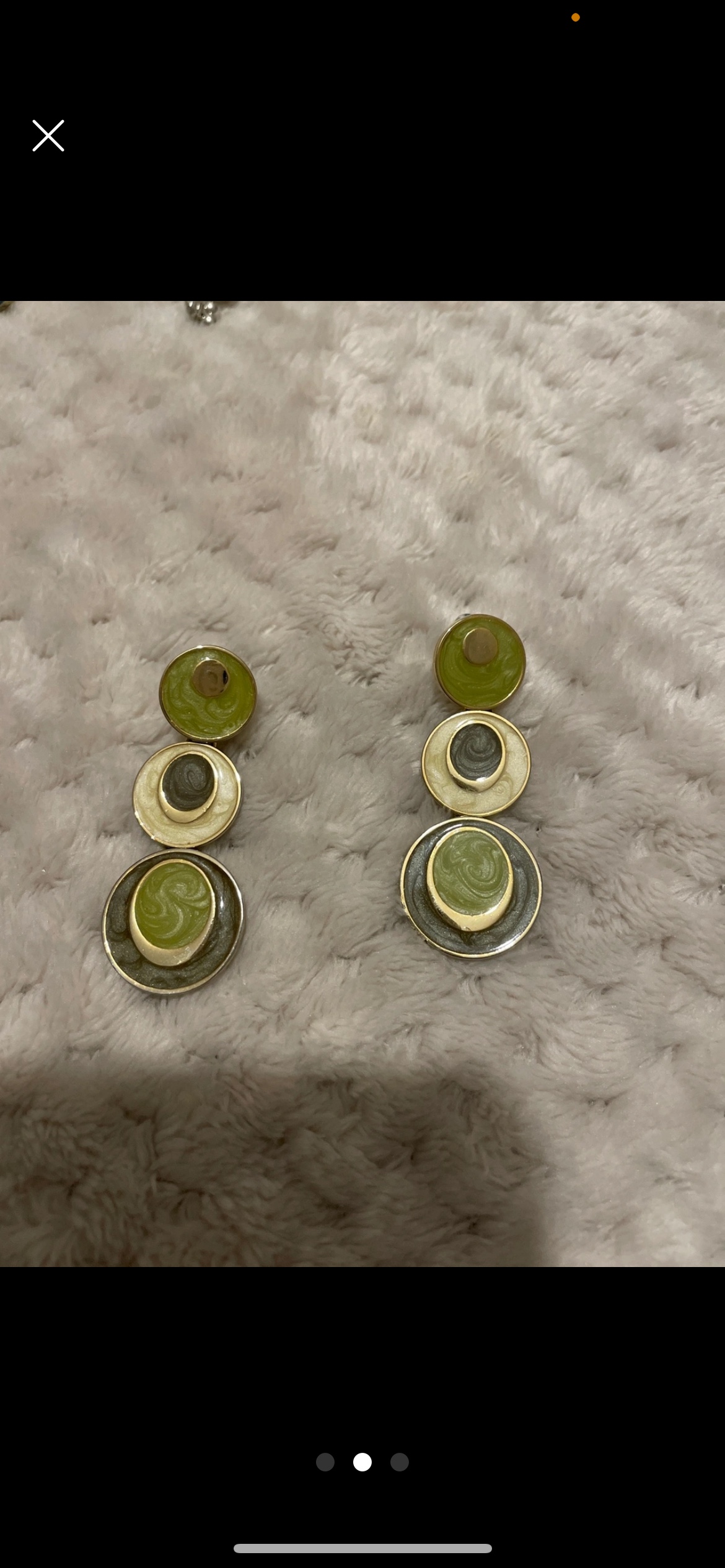 Summer green earrings image indicator(2)