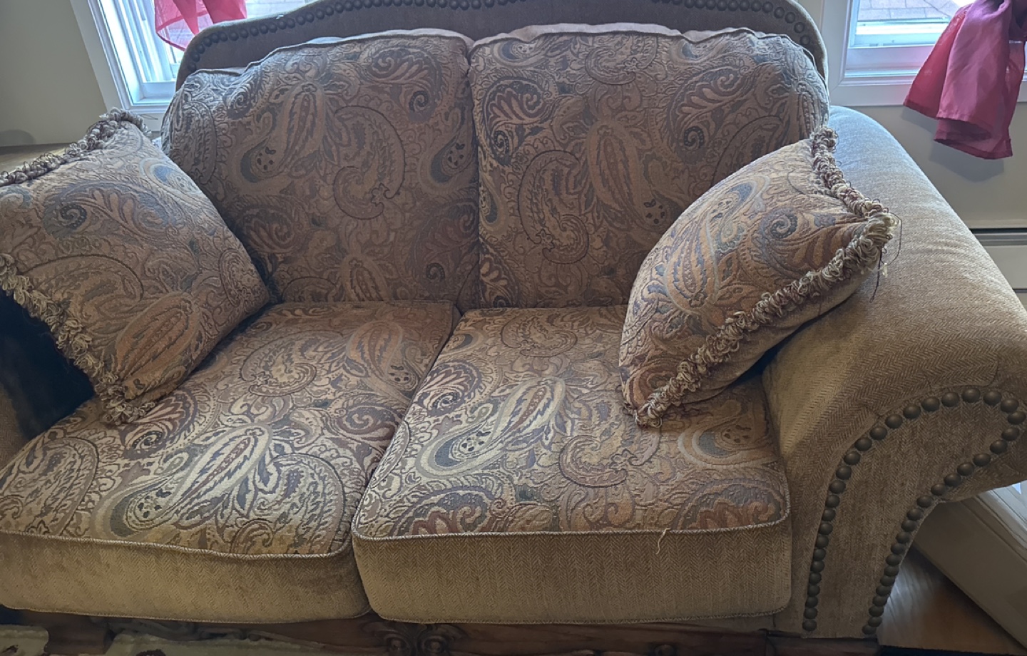 Sofa center table and end tables all antique