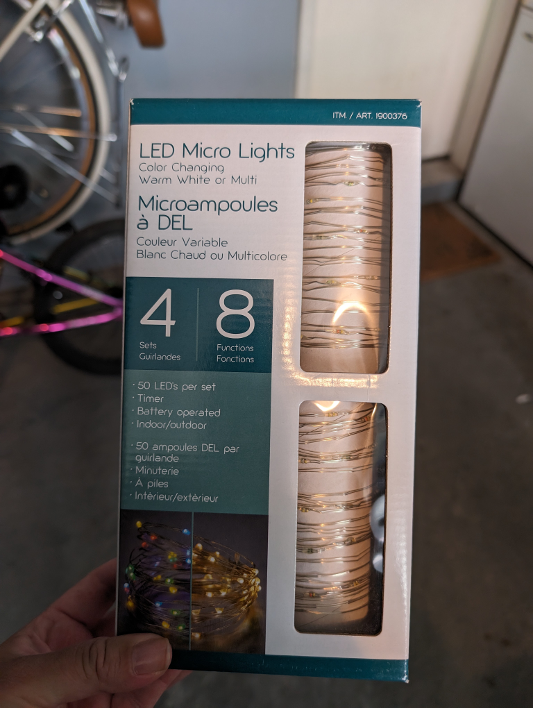 LED MICRODOT LIGHTS WARM WHITE OR MULTI 4 X 50 LIGHT SETS