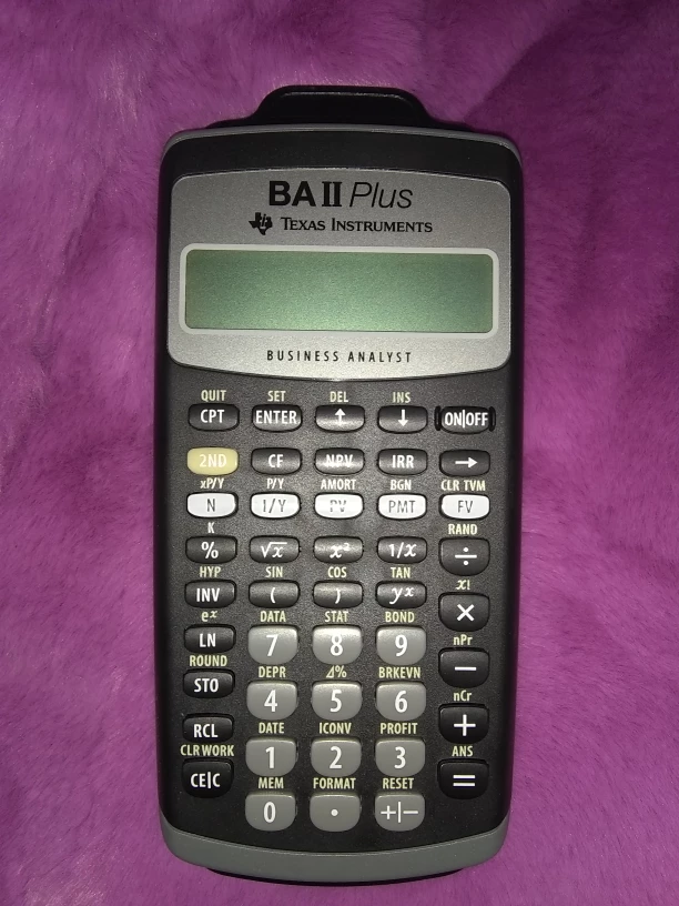 BA II PLUS " TIME-VALUE-OF-MONEY CALCULATIONS #freecycle - photo 2