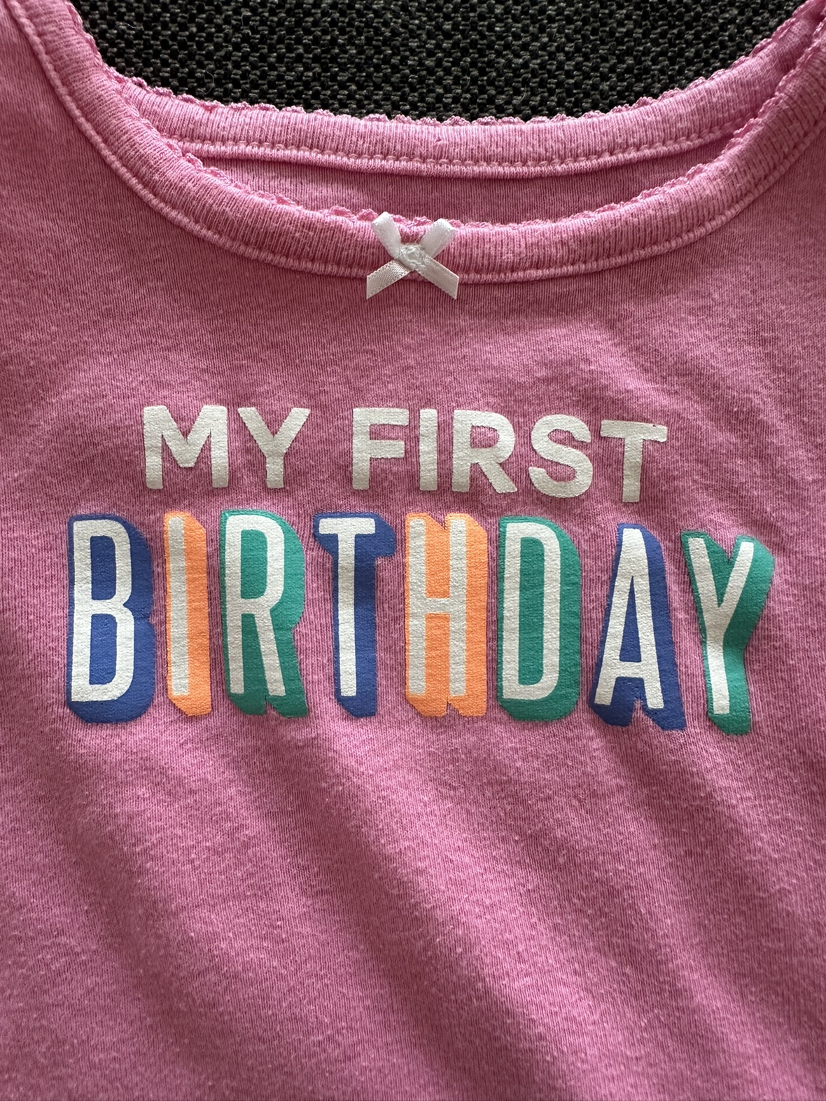 My first birthday pink onesie thumbnail