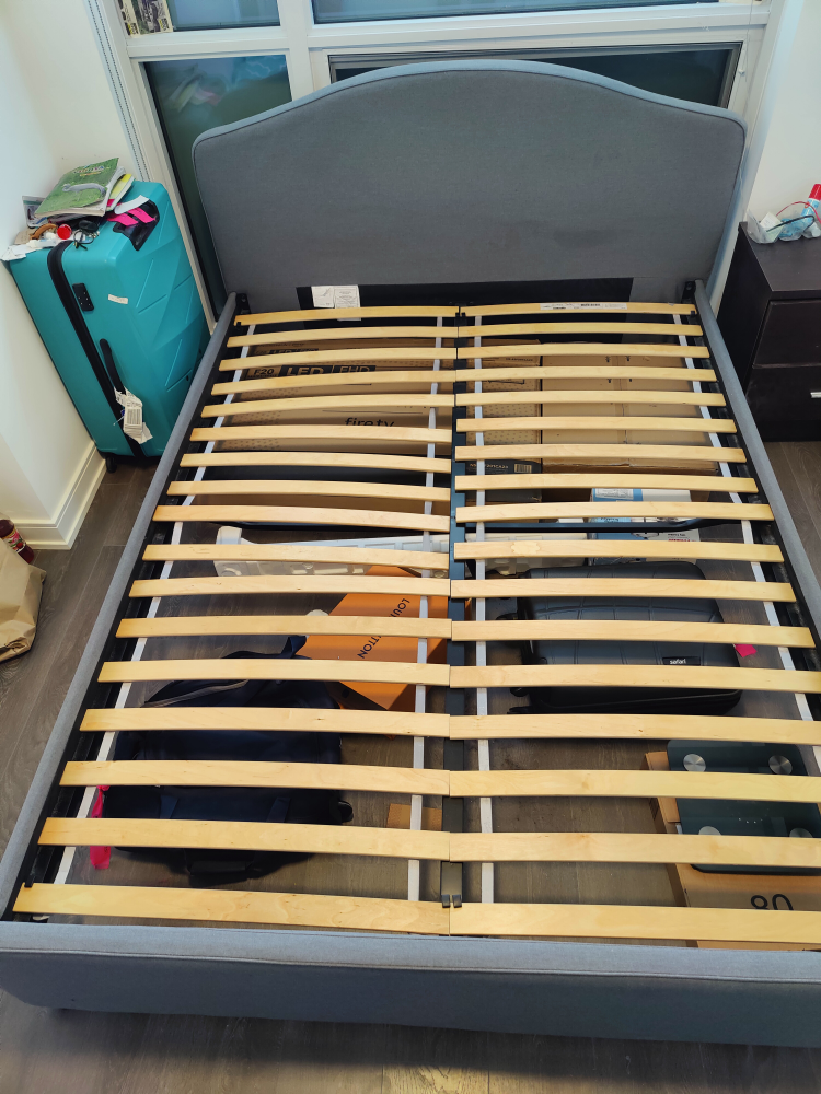 moving out - IKEA queen size bed frame for sale