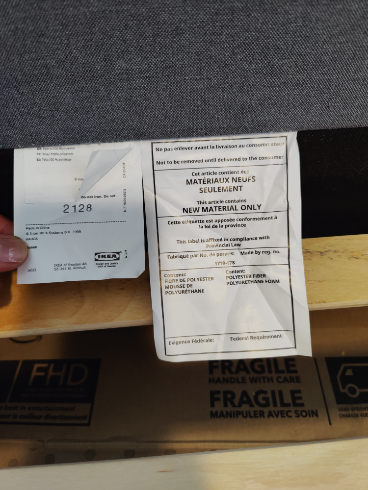 moving out - IKEA queen size bed frame for sale - photo 2