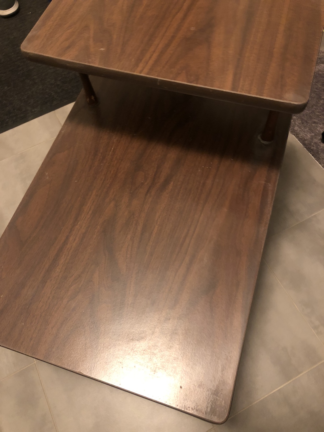 ** 2 Tiered Wooden End Table or Night Stand**
