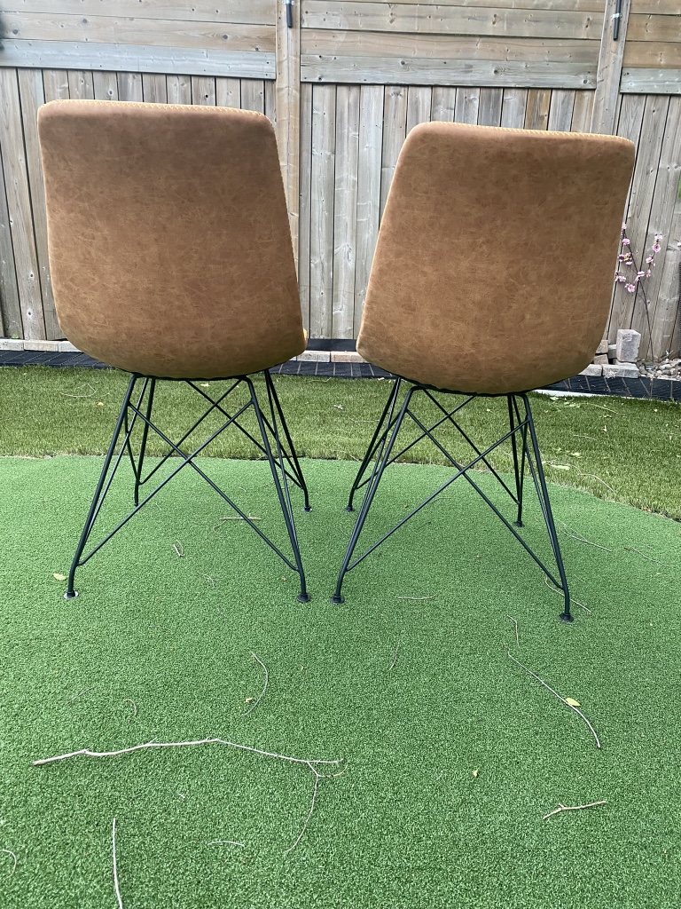 Trenton chair in faux leather by OSP home furnish (2 Packs) image indicator(2)