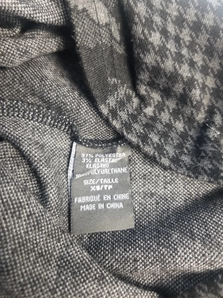 Grey And Black Roses Dress with Faux Leather Patches image indicator(5)