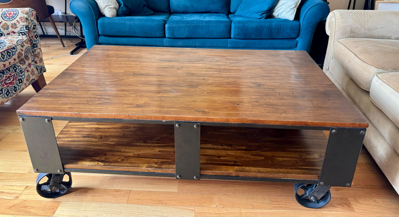 industrial style coffee table
