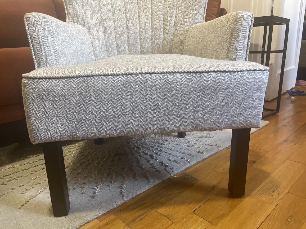 Grey Wingback Arm Chair - photo 4