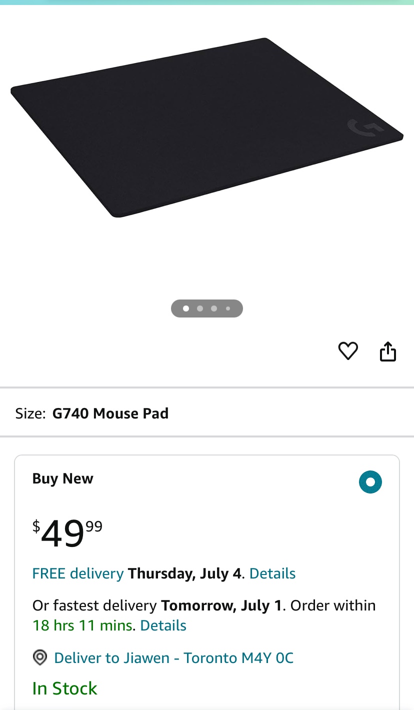 ‼️DECLUTTER SALE‼️ G640 Logitech mousepad image indicator(5)