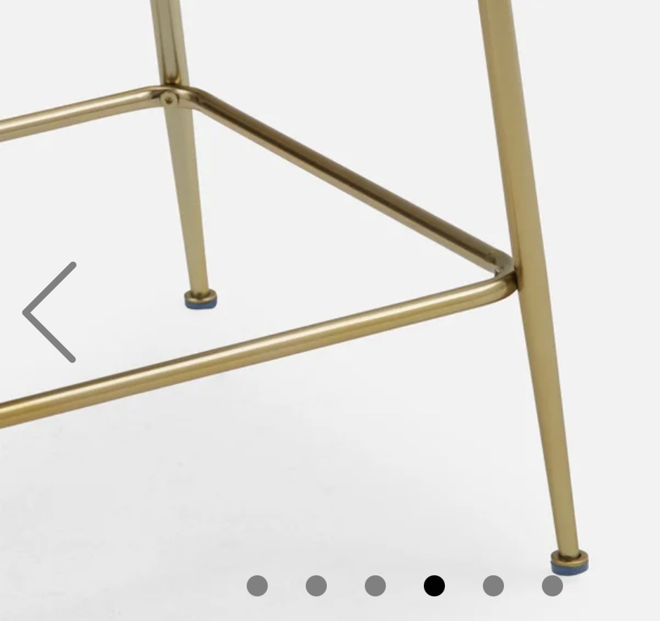 Structube Polly Velvet Counter Stool (Set of 2) - photo 4