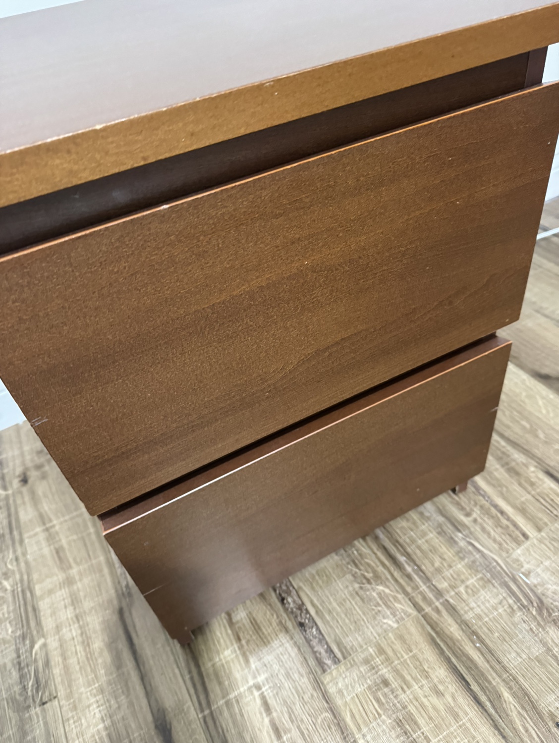 Brown ikea malm side table $50 - photo 2