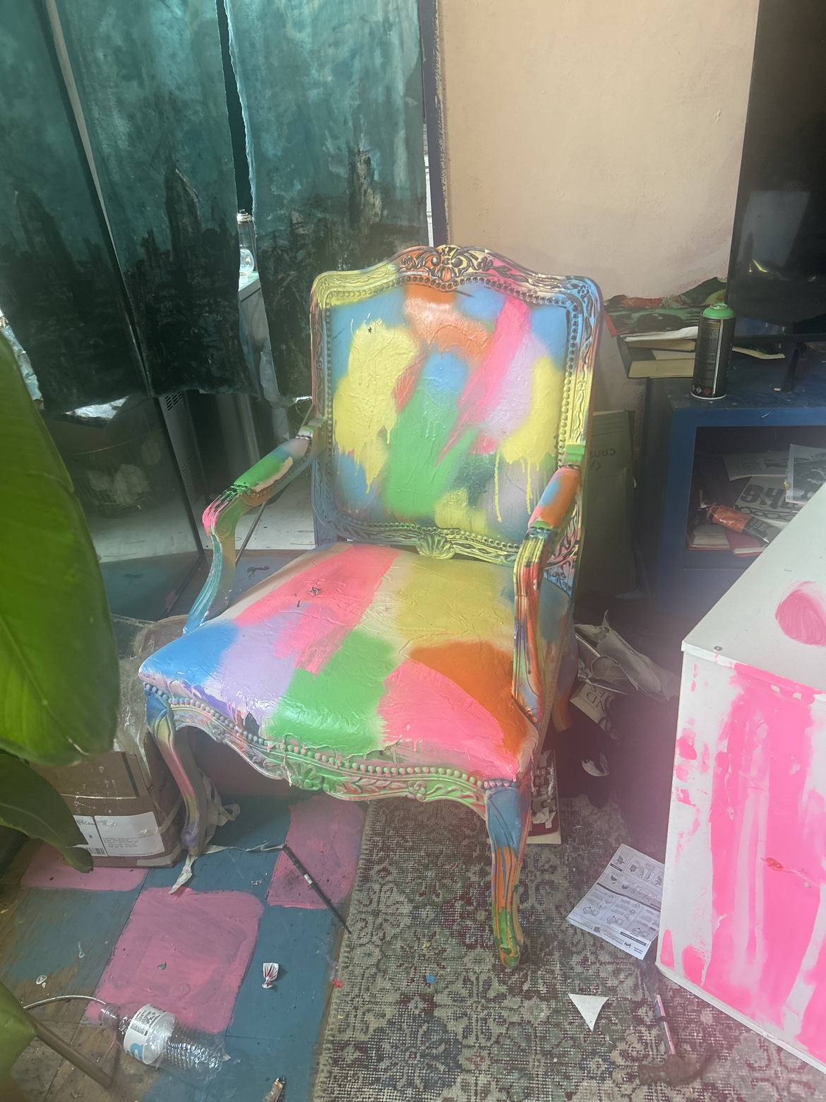 Cool Artsy Hand-Painted Chair