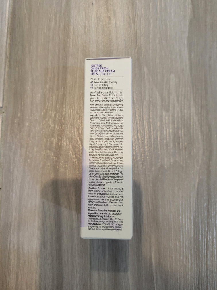 Brand New Isntree Onion Fresh Fluid Sun Cream SPF 50+ PA++++ image indicator(4)