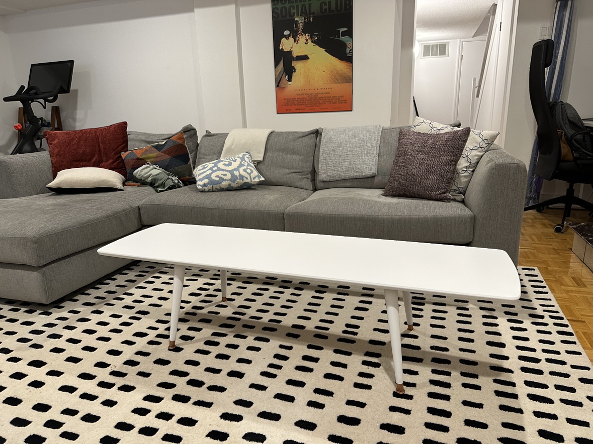 Mid-Century Modern White Coffee Table - photo 5