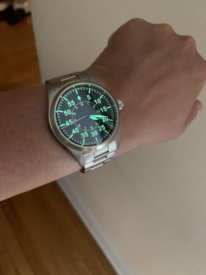 San martin aviator watch mens
