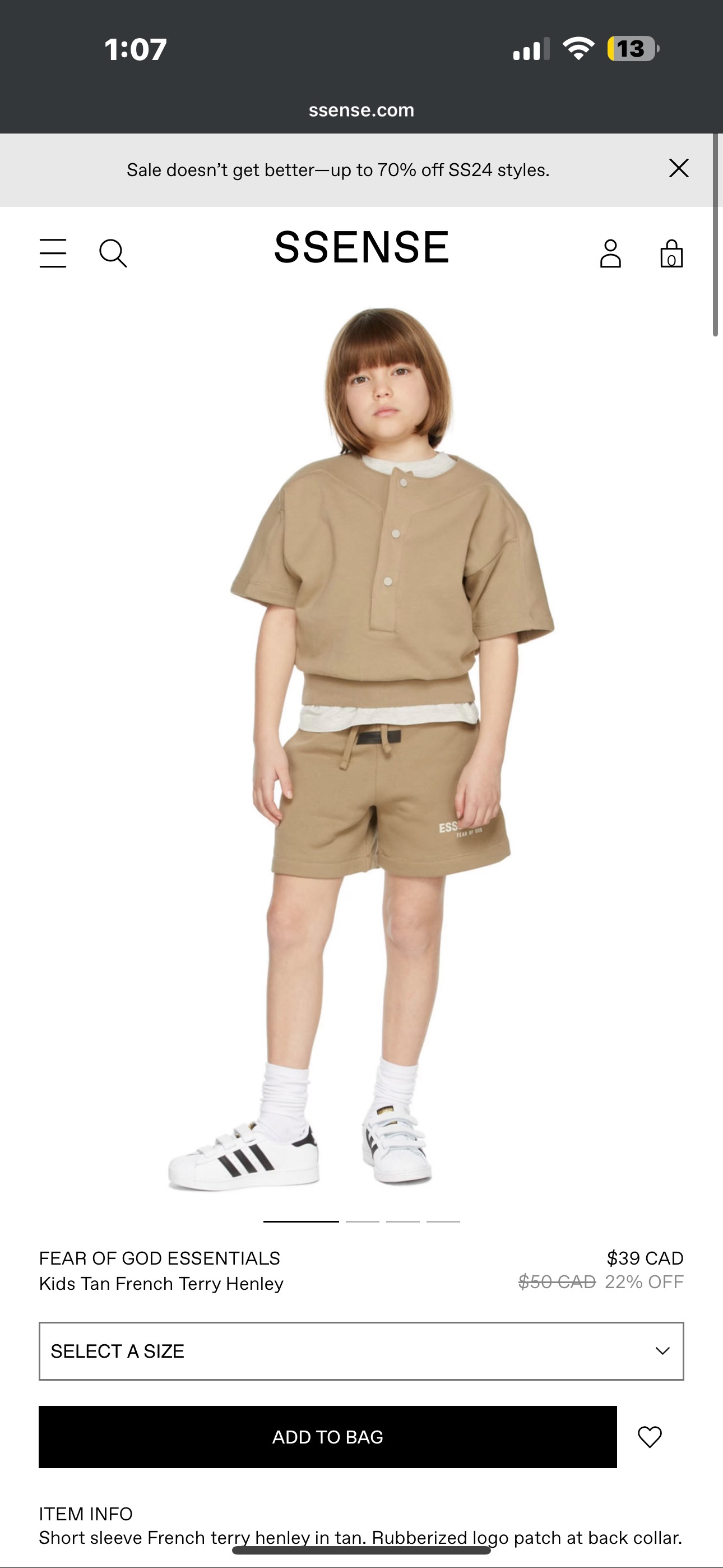 Kids XXL Essential Henry shirts thumbnail