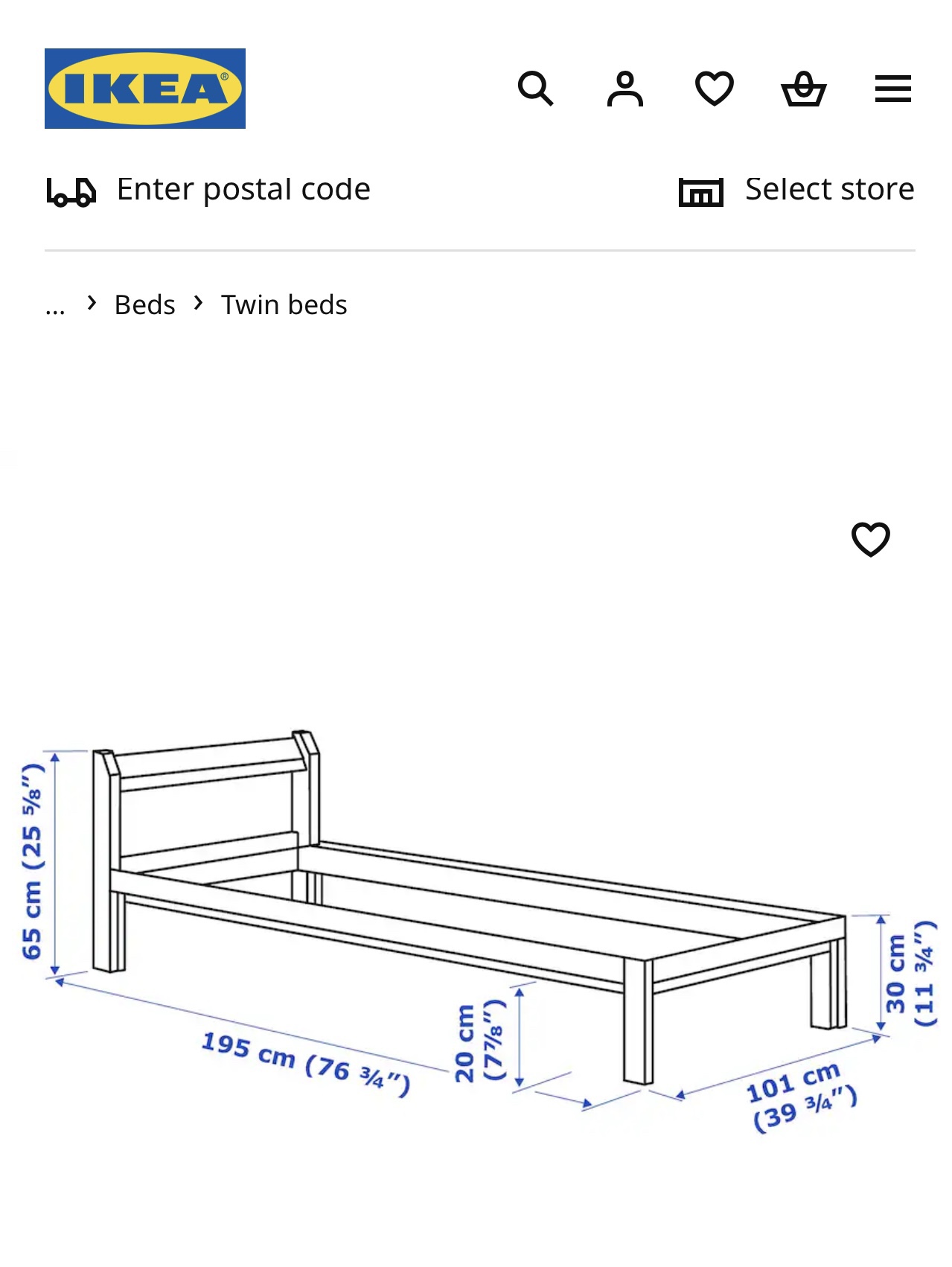 Ikea bed frame - photo 2