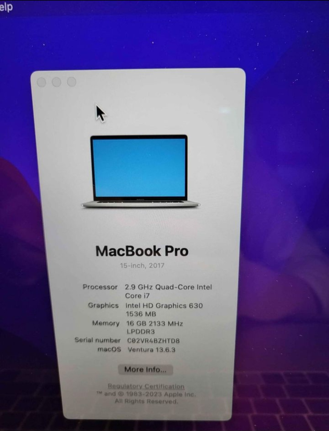 Macbook 15" touchbar - photo 3