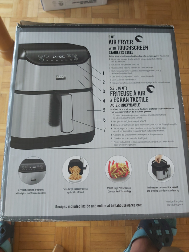 Bella Air Fryer..like new - photo 2