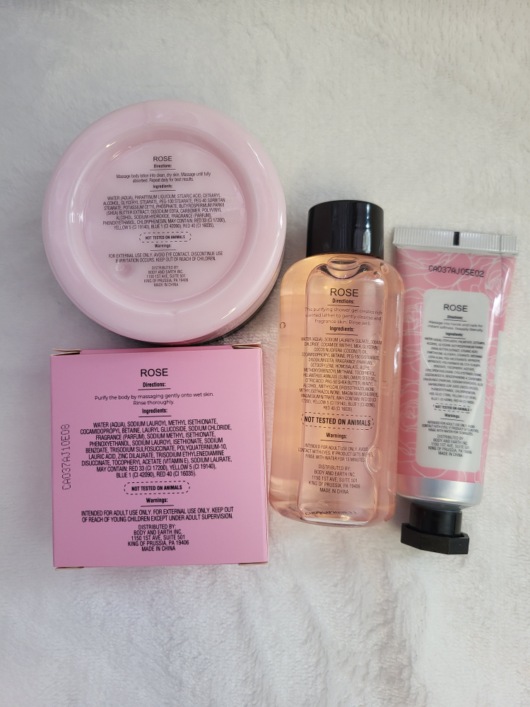 4pc Rose Bath Set - photo 2