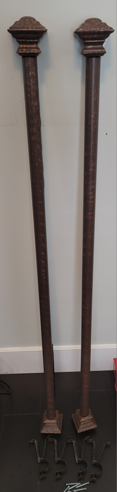 Curtain rods - set of 2