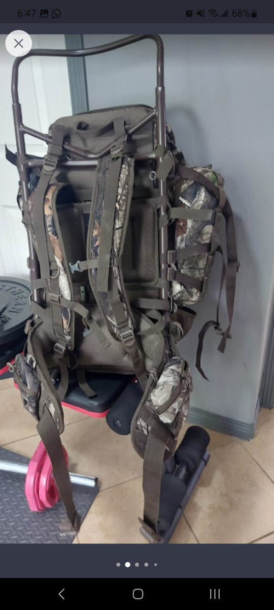 camo hunting / camping backpack. external frame - photo 2