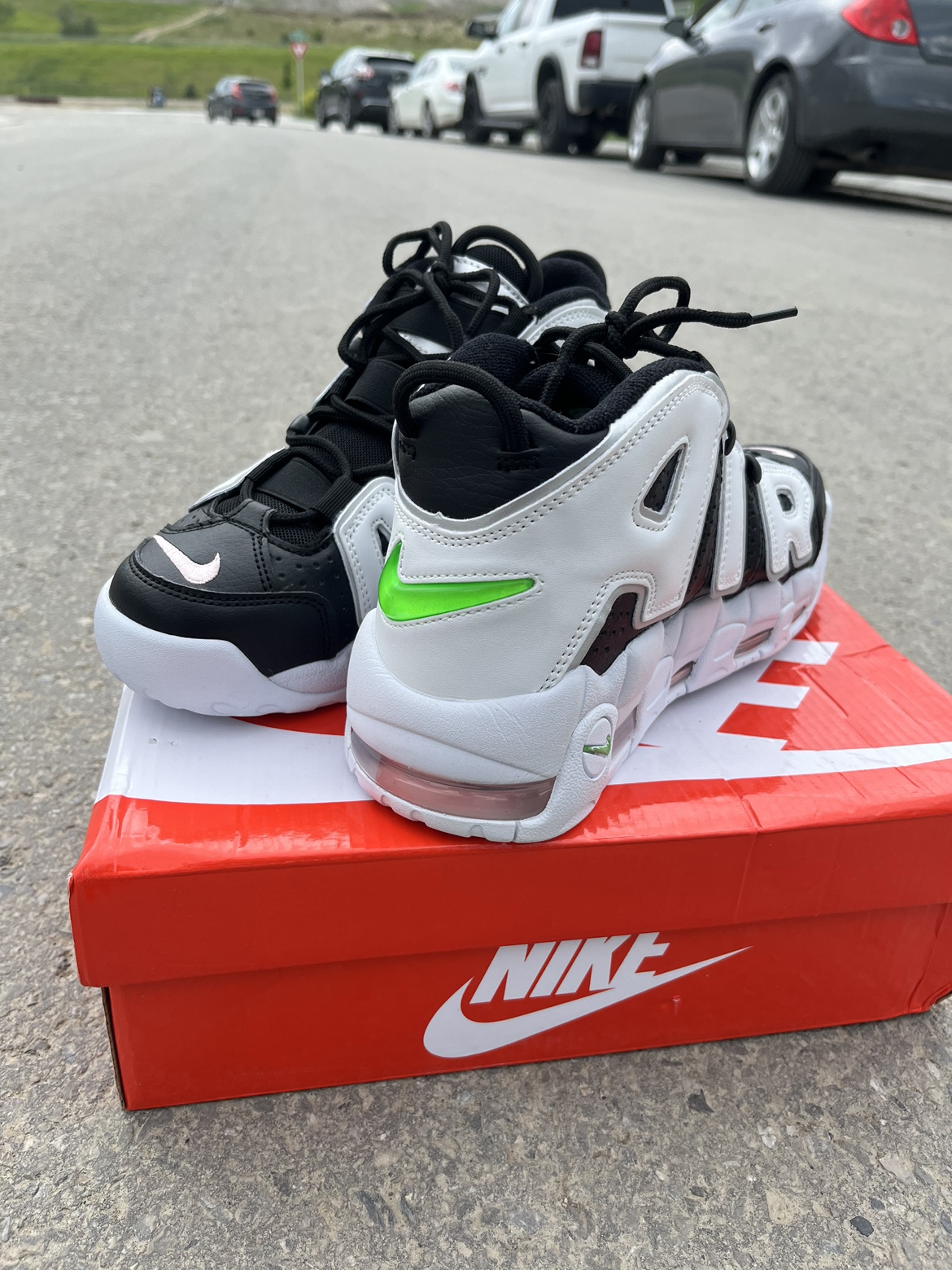 Nike Air More Uptempo ‘Black Green White’ - photo 3