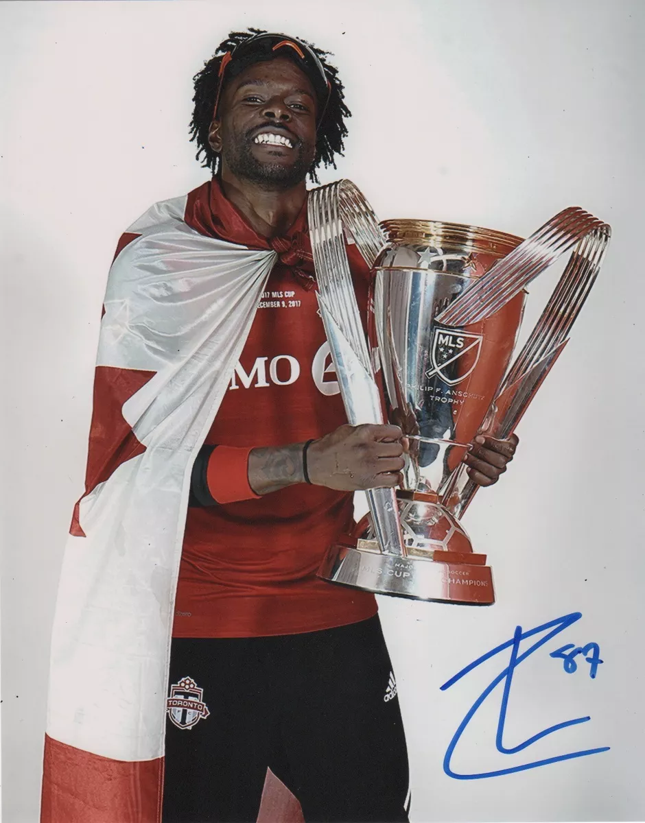 SIGNED Toronto FC 2017 Authentic adidas canada soccer jersey image indicator(5)