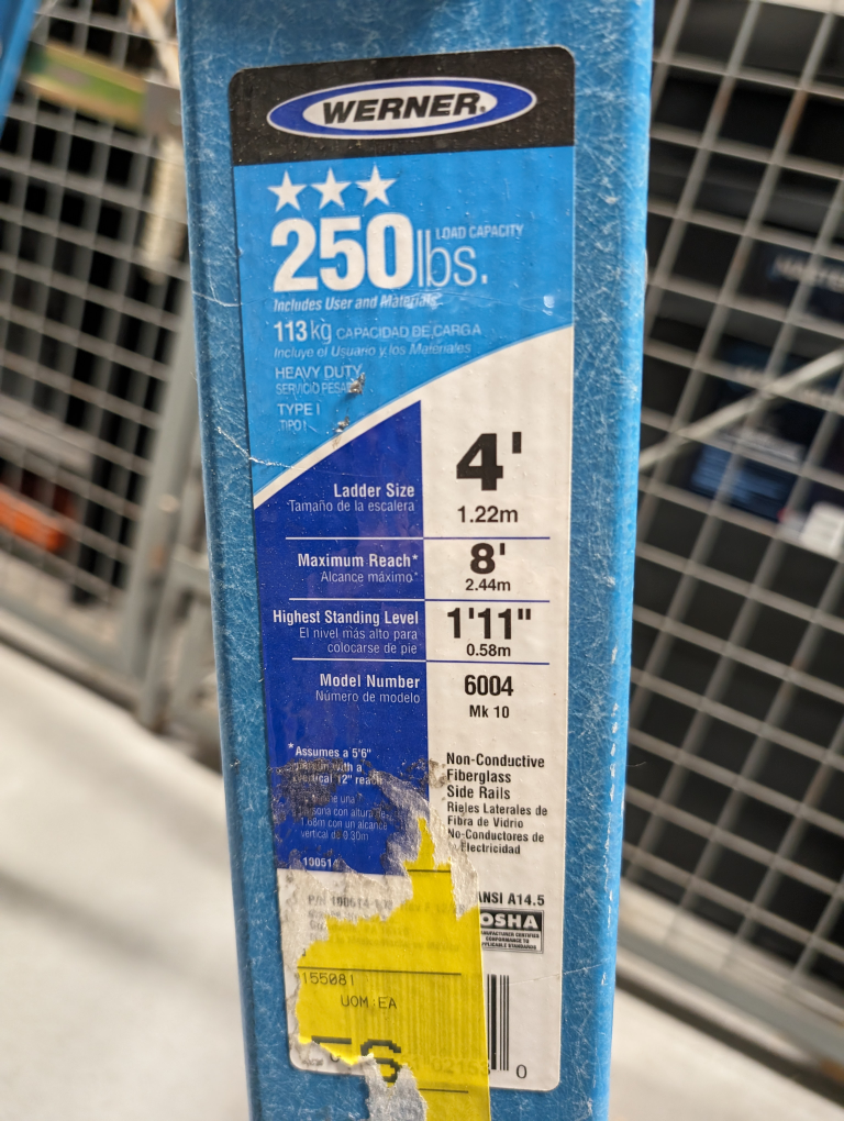 Stepladder, 4 FT, 250lbs capacity - photo 2