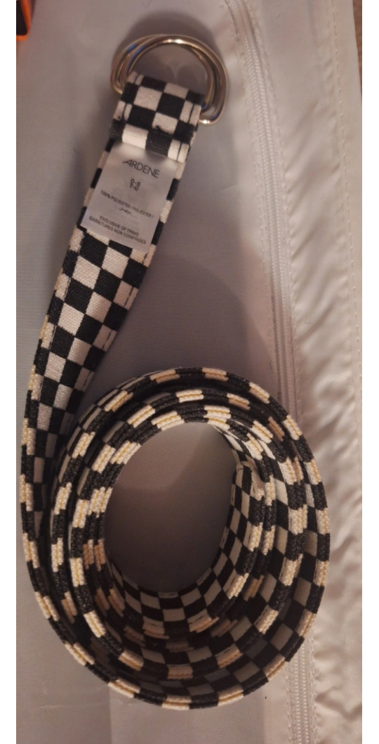 Black & White Checked Belt image indicator(2)