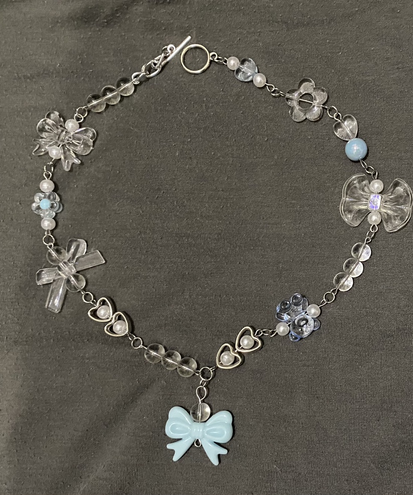 Handmade Blue Jelly Necklace thumbnail