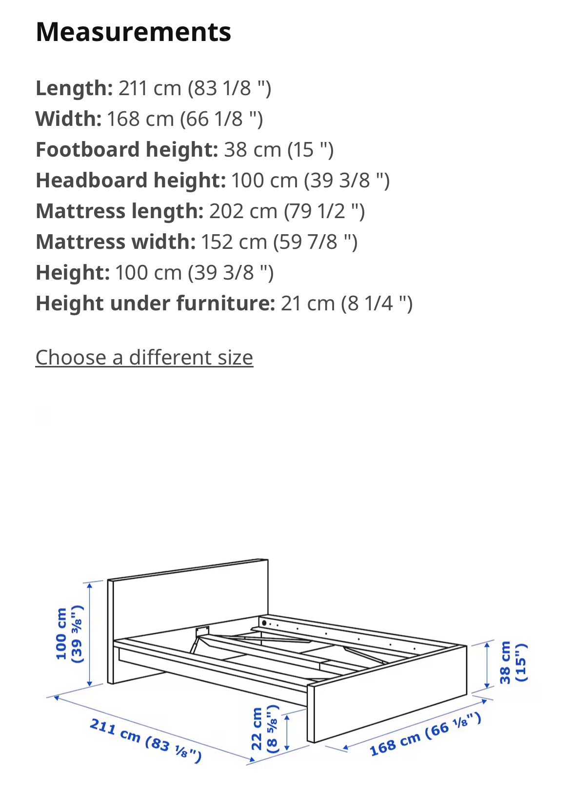 Queen IKEA MALM Bed Frame - photo 4