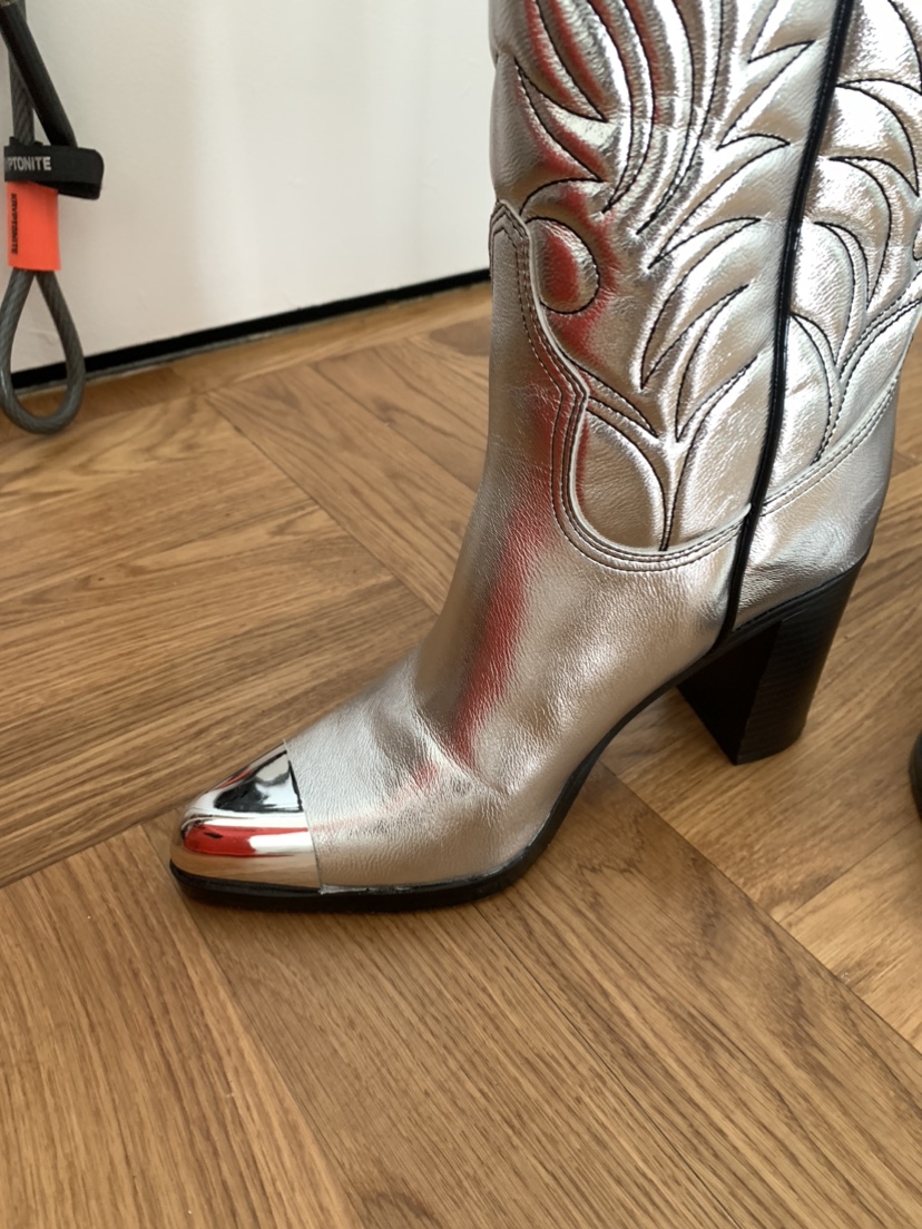 Katy perry collection western boots silver - photo 4