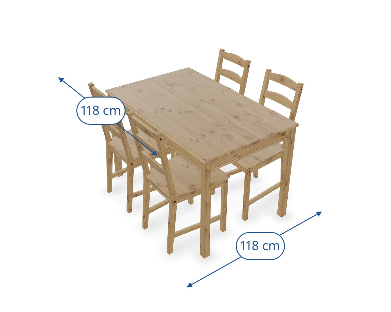 Dining table with 4 chairs - photo 3