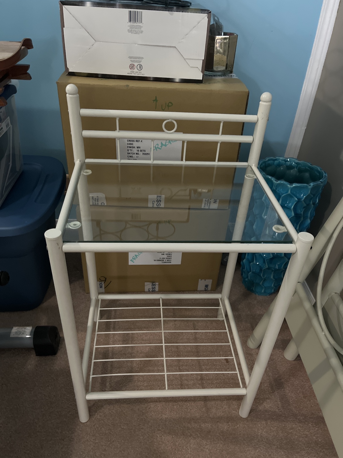 Daybed twin metal frame with slats and free matching side table - photo 2